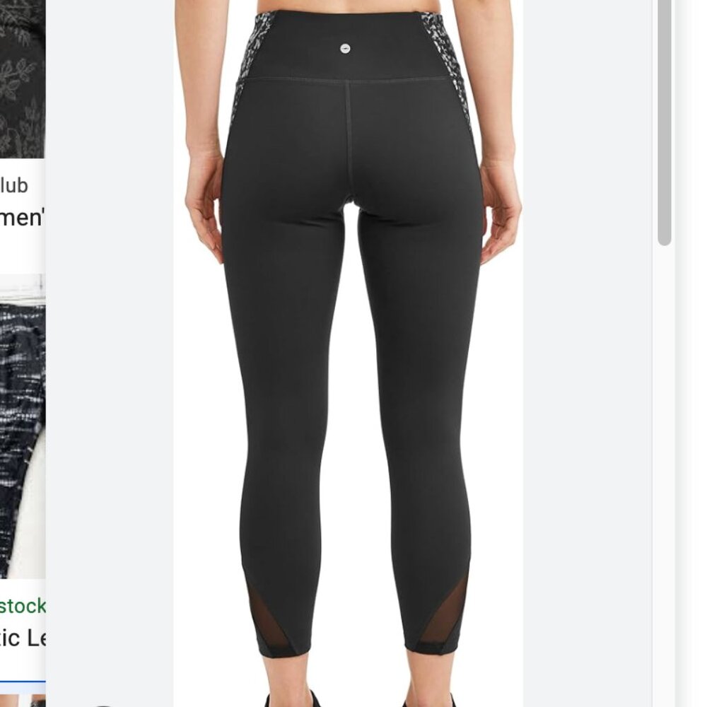 AVIA | WOMEN'S BILATERAL ZIPPER POCKETS - TAPPERED | BLACK | M (8-10)